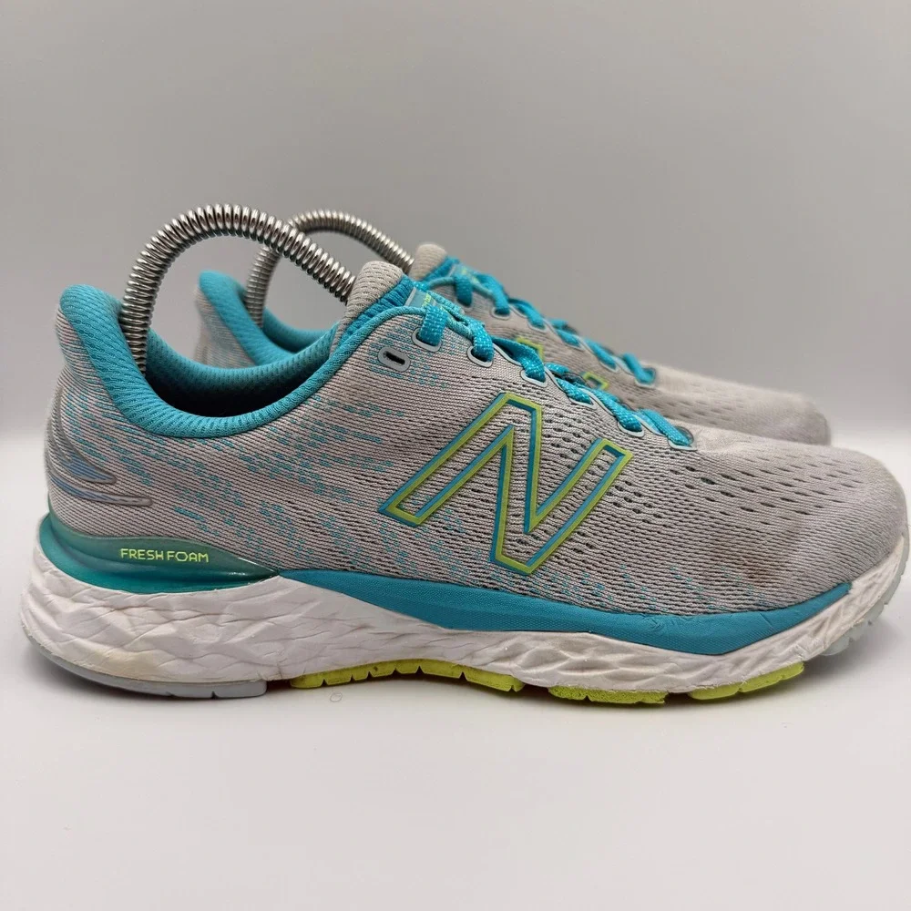 New Balance Fresh Foam 880v11 Grey Teal Women's Size 9 Running Shoes W880S11